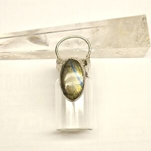 Labradorite Bottle Pendant